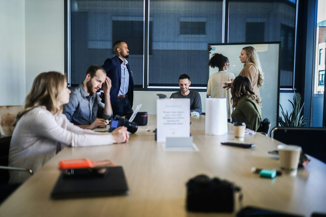 business team discussing plans